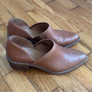 Brown Madewell Leather Ankle Boots Women's Shoes Size 6